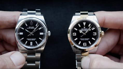 rolex op 36 vs explorer|rolex oyster perpetual size chart.